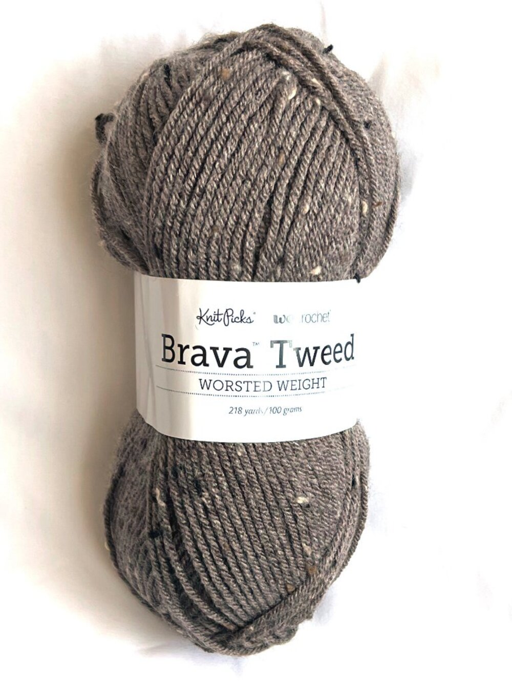 LOT OF 8, Brava Tweed Yarn by Knit Picks, Color Mink
